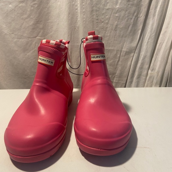 Hunter pink rubber girls boots size 5 NWT - Picture 2 of 6